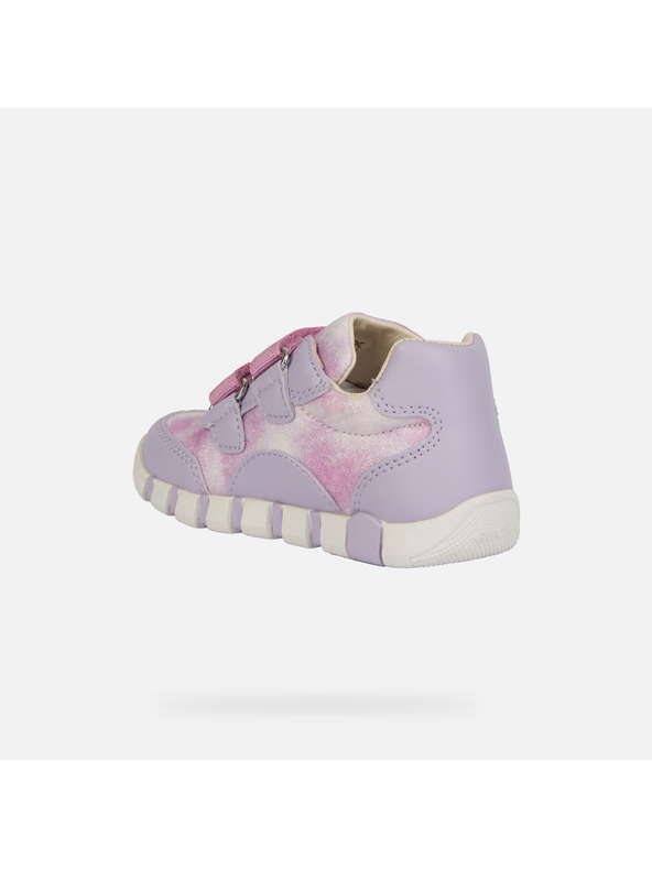 Geox Fialové dievčenské topánky na prvé krôčky Geox Iupidoo