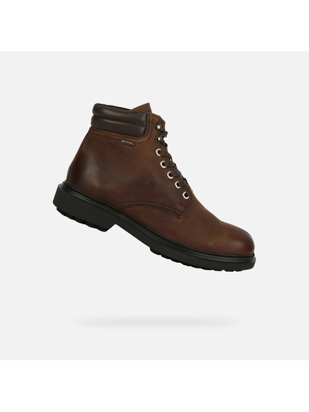Geox Hnedá pánska členková obuv Geox Faloria B ABX