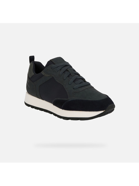 Geox Tmavozelené pánske tenisky Geox Partenio