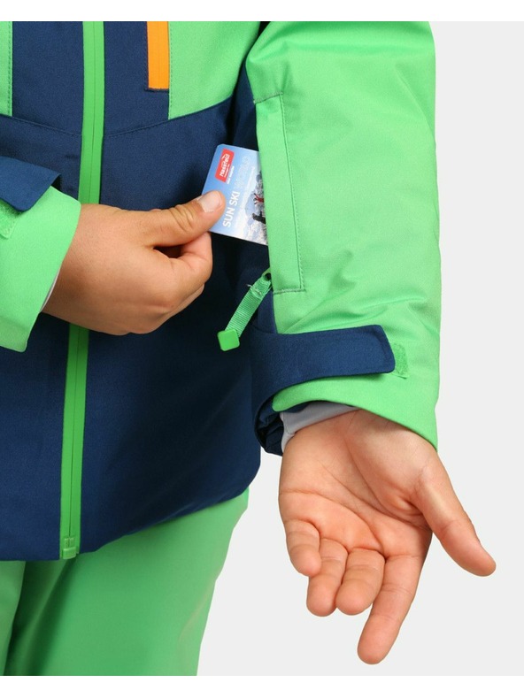 Kilpi Chlapčenská lyžiarska bunda Kilpi DENVER-JB Zelená