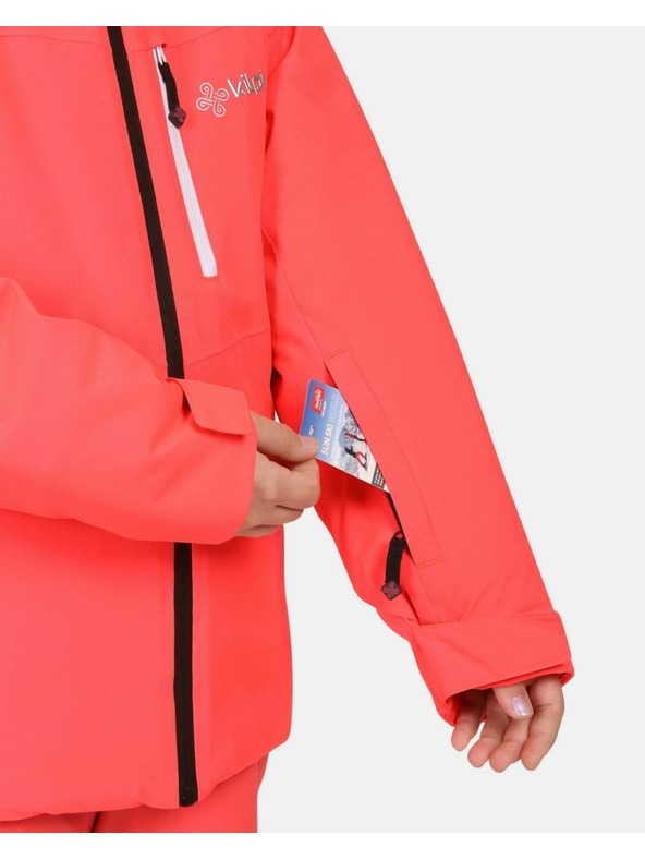 Kilpi Dievčenská lyžiarska bunda Kilpi VALERA-JG Ružová