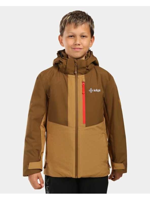 Kilpi Chlapčenská lyžiarska bunda Kilpi DENVER-JB Hnedá