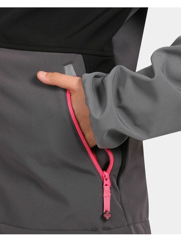 Kilpi Dievčenská softshellová bunda Kilpi RAVIA-J Black