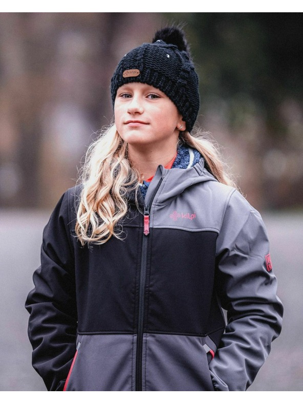 Kilpi Dievčenská softshellová bunda Kilpi RAVIA-J Black