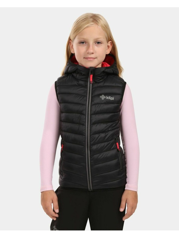 Kilpi Dievčenská zateplená vesta Kilpi TOMM-JG Čierna