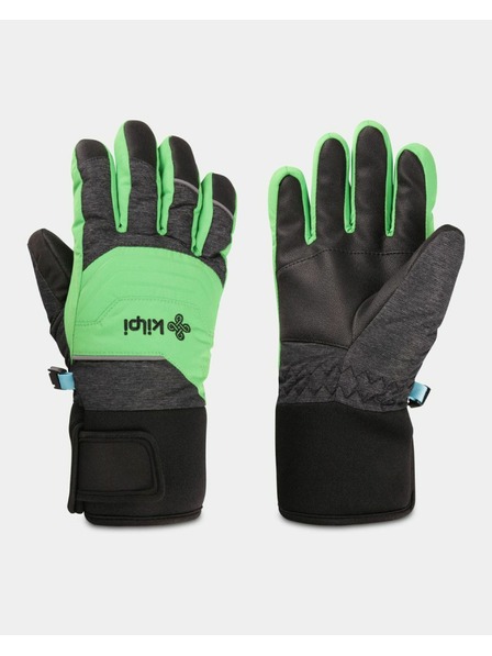 Kilpi Detské lyžiarske rukavice Kilpi SKIMI-J Zelená