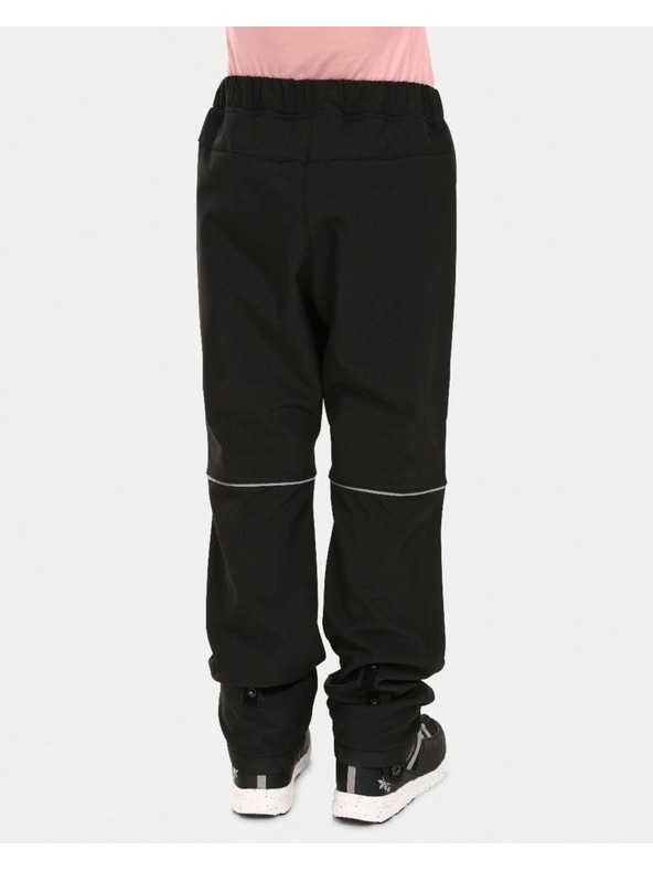 Kilpi Detské softshellové outdoorové nohavice Kilpi RIZO-J Čierna