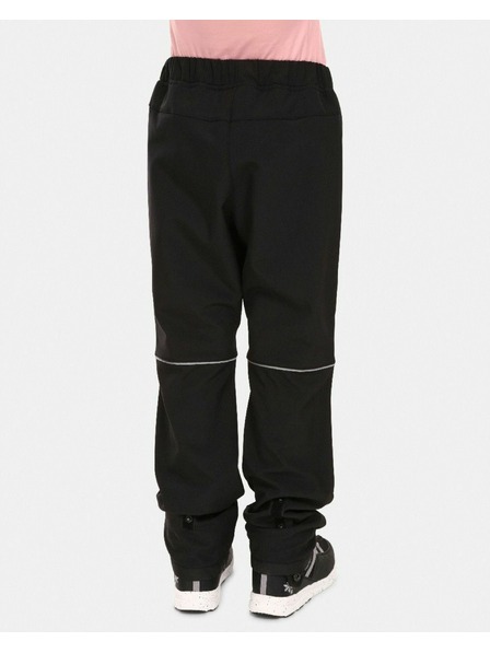 Kilpi Detské softshellové outdoorové nohavice Kilpi RIZO-J Čierna