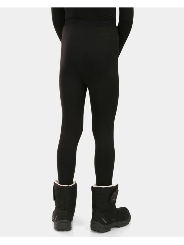 Kilpi Detské bezšvové termo nohavice Kilpi NIEL-JB Čierna