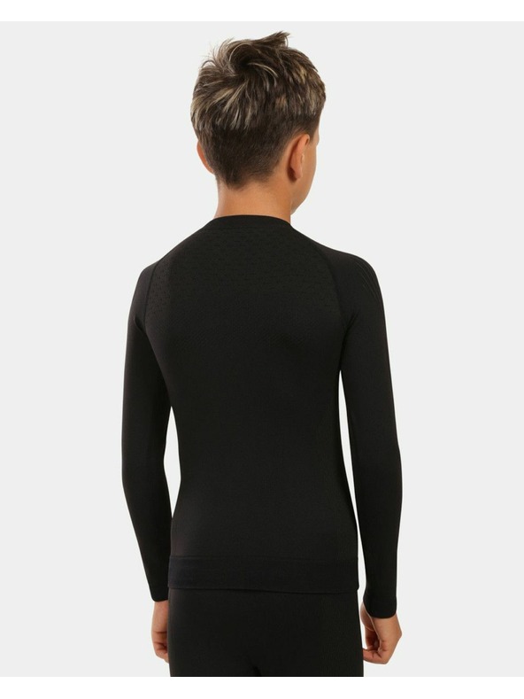 Kilpi Chlapčenské bezšvové termo tričko s dlhým rukávom Kilpi NATHAN-JB Čierna