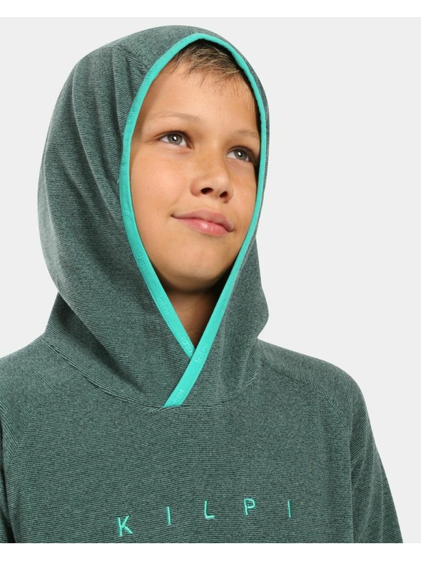 Kilpi Chlapčenská fleecová mikina s kapucňou Kilpi FLOND-JB Zelená