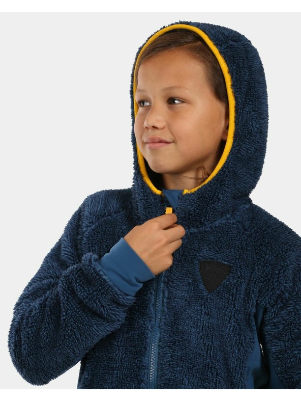 Kilpi Chlapčenská teplá mikina Kilpi NORKA-JB Tmavomodrá