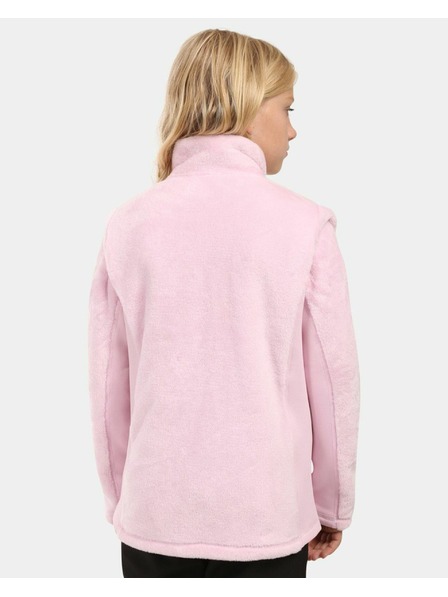 Kilpi Dievčenská chlpatá fleecová mikina Kilpi SKATHI-JG Svetloružová