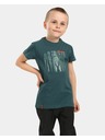 Kilpi Chlapčenské bavlnené tričko Kilpi SALO-JB Tmavozelená