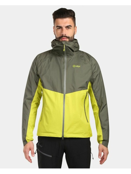 Kilpi Pánska hardshellová bunda Kilpi HURRICANE-M Svetlozelená