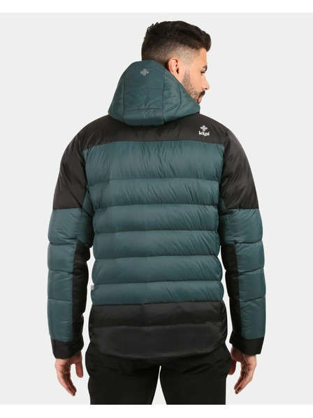 Kilpi Pánska páperová bunda Kilpi GUSS-M Tmavozelená