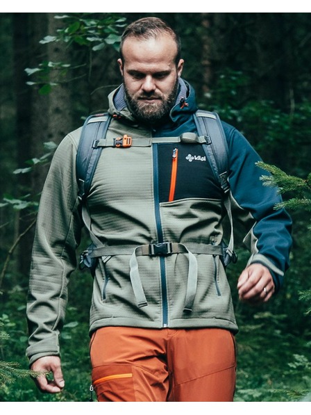 Kilpi Pánska softshellová bunda Kilpi ONTAVIO-M Khaki