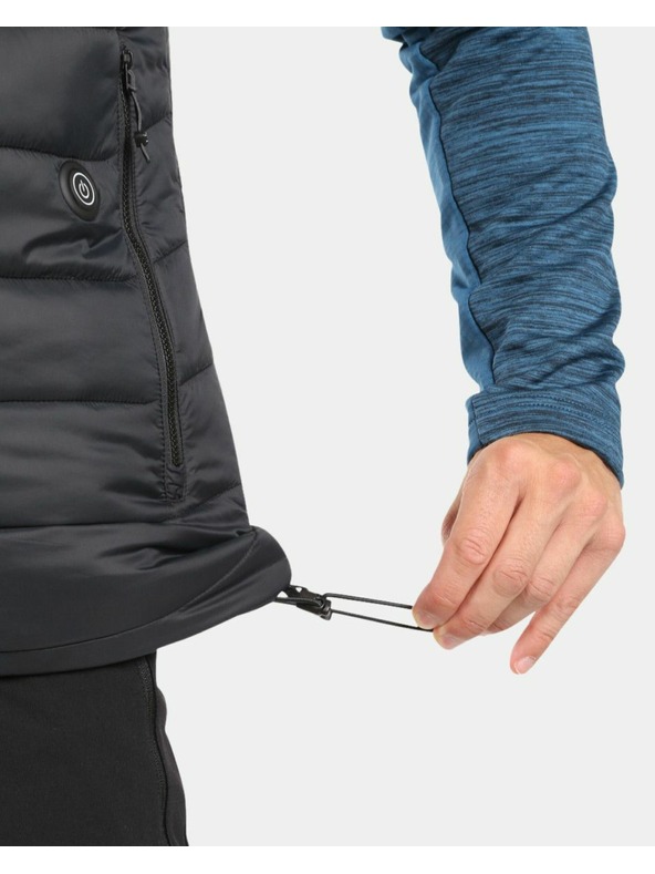 Kilpi Pánska vesta s integrovanými vyhrievacími panelmi Kilpi HEATEO-M Black