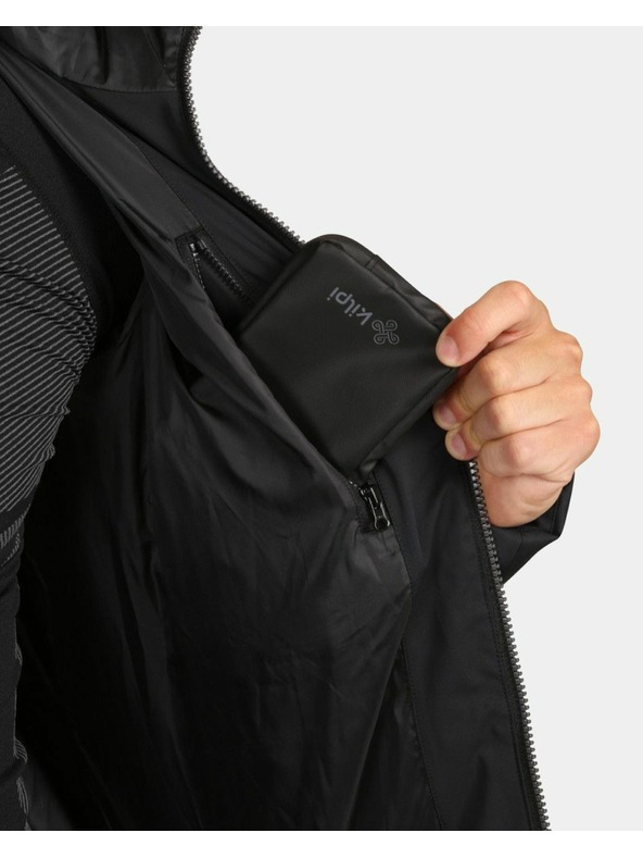 Kilpi Pánska zateplená bunda Kilpi TASHA-M Čierna