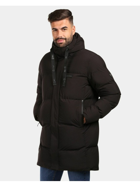 Kilpi Pánsky zateplený kabát Kilpi NELSON-M Čierna