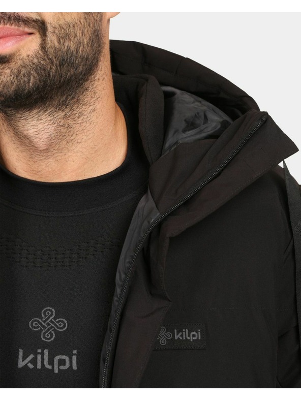 Kilpi Pánsky zateplený kabát Kilpi NELSON-M Čierna