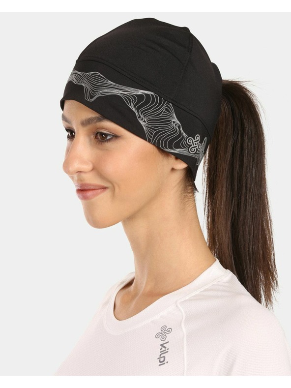 Kilpi Unisex bežecká čiapka Kilpi TAIL-U Čierna