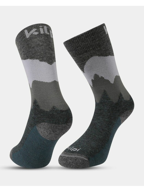 Kilpi Unisex turistické ponožky Kilpi NORS-U Zelená