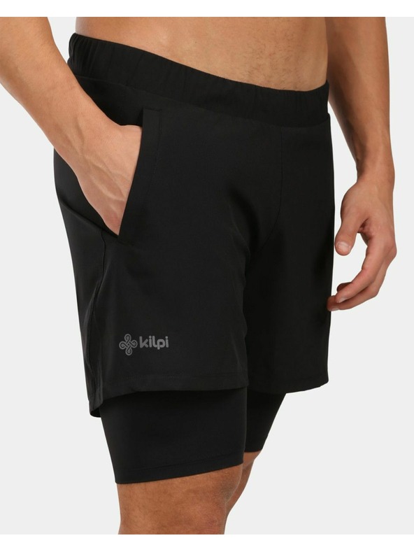 Kilpi Pánske bežecké kraťasy pre pohodlie a výkon Kilpi BRAGA-M Čierna