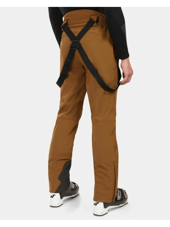 Kilpi Pánske softshellové lyžiarske nohavice Kilpi RHEA-M Hnedá