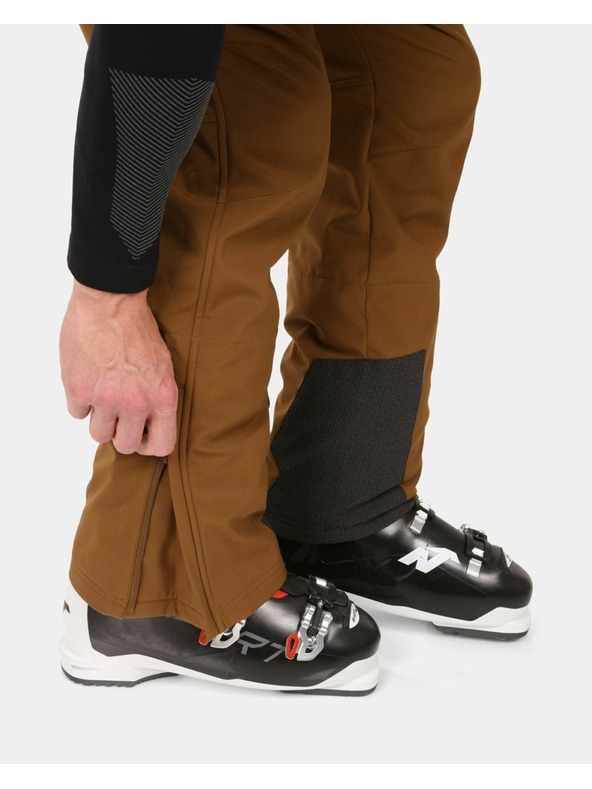 Kilpi Pánske softshellové lyžiarske nohavice Kilpi RHEA-M Hnedá