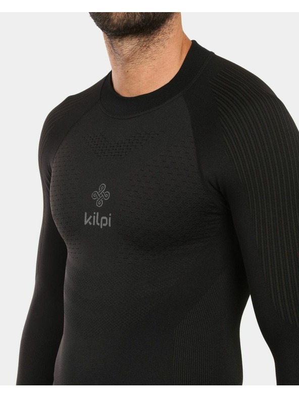 Kilpi Pánske bezšvové termo tričko s dlhým rukávom Kilpi NATHAN-M Čierna