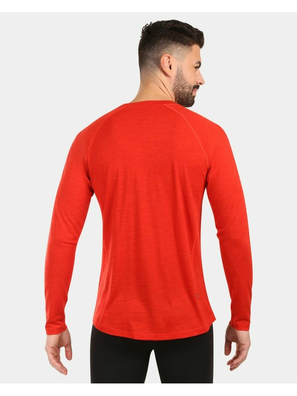 Kilpi Pánske termo tričko z MERINO WOOL s dlhým rukávom Kilpi MAVORA TOP-M Červená