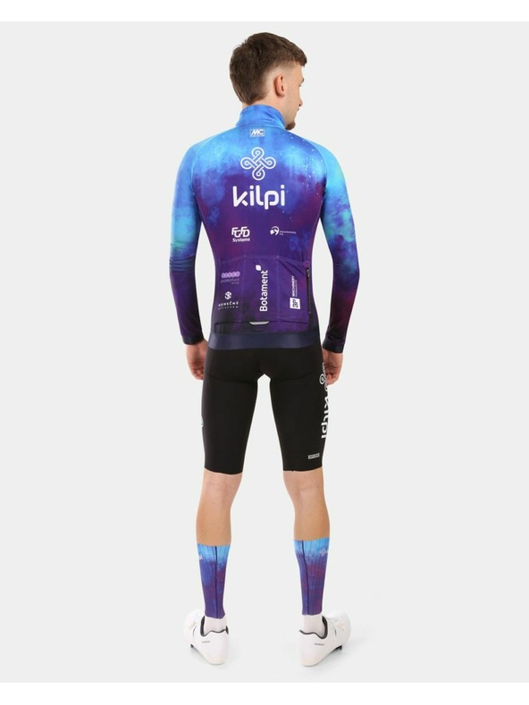 Kilpi Pánsky cyklistický dres s dlhým rukávom Kilpi VULCANO-M Modrá