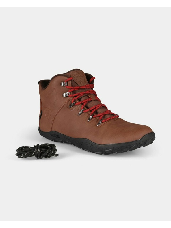 Kilpi Unisex vysoká outdoorová barefoot obuv Kilpi BARE HIGH WP-U Hnedá