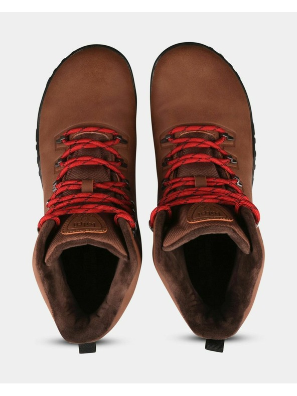 Kilpi Unisex vysoká outdoorová barefoot obuv Kilpi BARE HIGH WP-U Hnedá