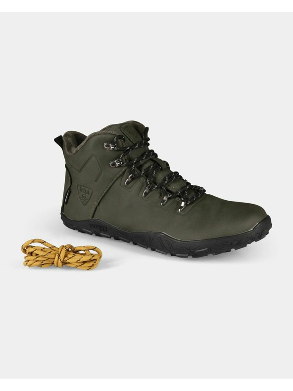 Kilpi Unisex vysoká outdoorová barefoot obuv Kilpi BARE HIGH WP-U Tmavo zelená