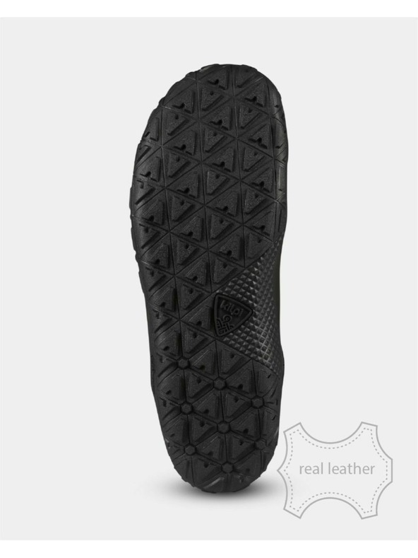 Kilpi Unisex vysoká outdoorová barefoot obuv Kilpi BARE LEATHER HIGH-U Čierna
