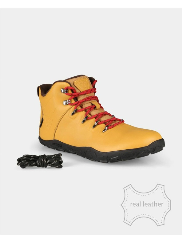 Kilpi Unisex vysoká outdoorová barefoot obuv Kilpi BARE LEATHER HIGH-U Béžová