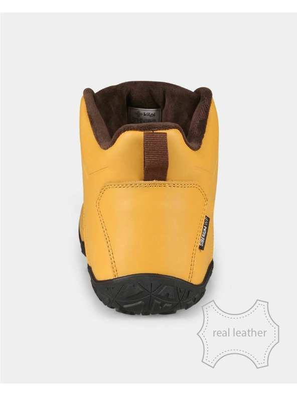 Kilpi Unisex vysoká outdoorová barefoot obuv Kilpi BARE LEATHER HIGH-U Béžová