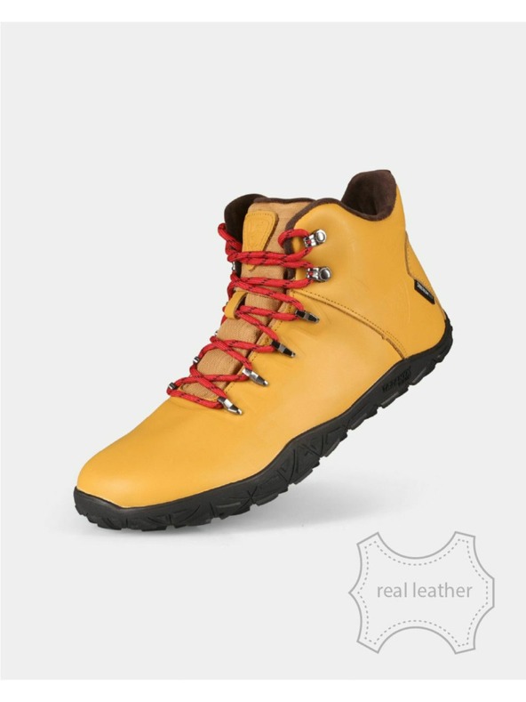 Kilpi Unisex vysoká outdoorová barefoot obuv Kilpi BARE LEATHER HIGH-U Béžová