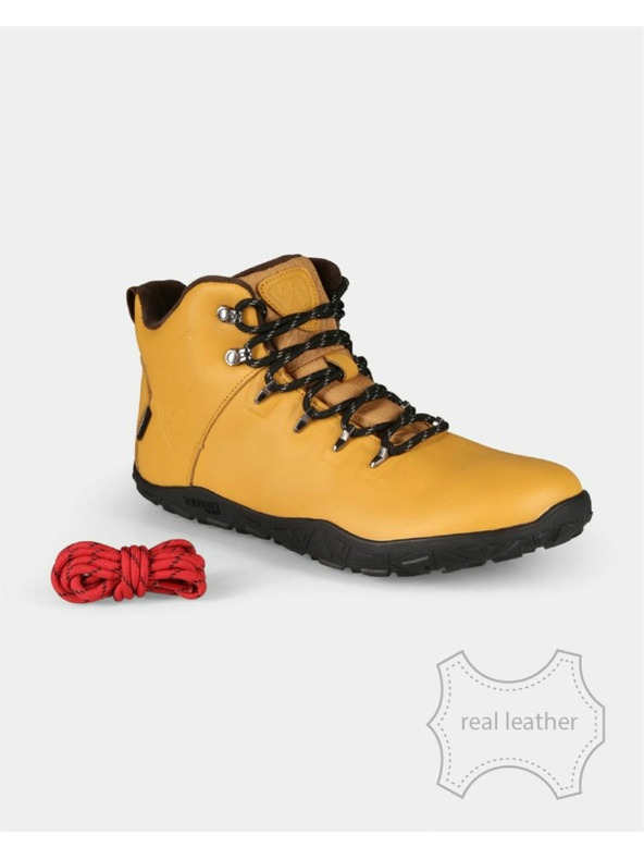 Kilpi Unisex vysoká outdoorová barefoot obuv Kilpi BARE LEATHER HIGH-U Béžová