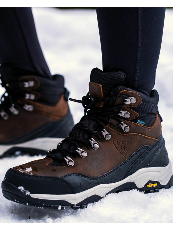 Kilpi Outdoorové vysoké topánky Kilpi TRACKER HIGH WP-U Brown