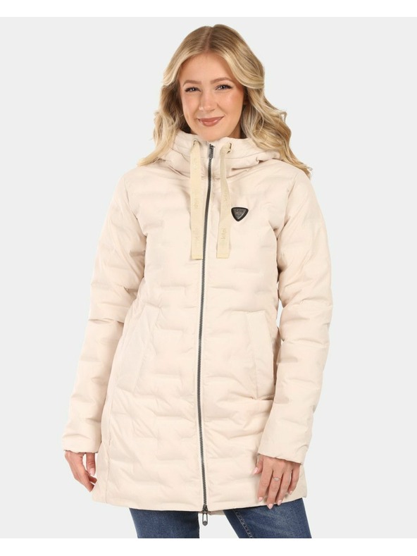 Kilpi Dámsky zimný kabát Kilpi BELIZE-W Béžová