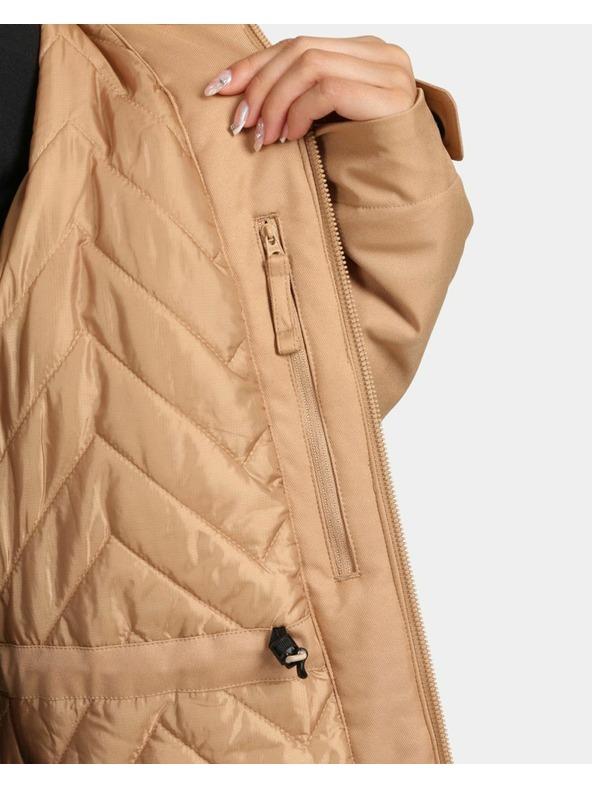 Kilpi Dámsky zimný kabát Kilpi PERU-W Béžová
