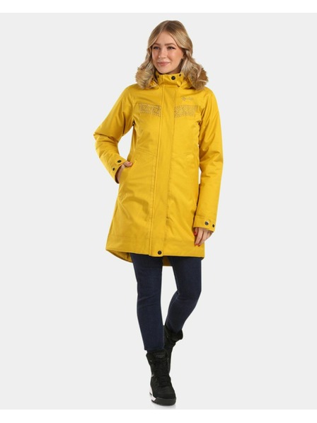 Kilpi Dámsky zimný kabát Kilpi PERU-W Zlatá