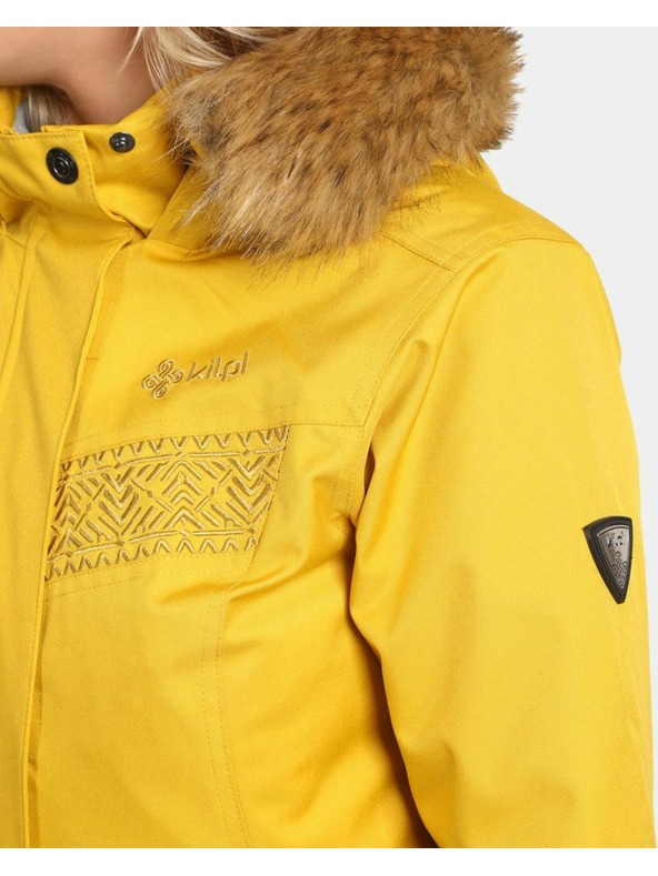 Kilpi Dámsky zimný kabát Kilpi PERU-W Zlatá