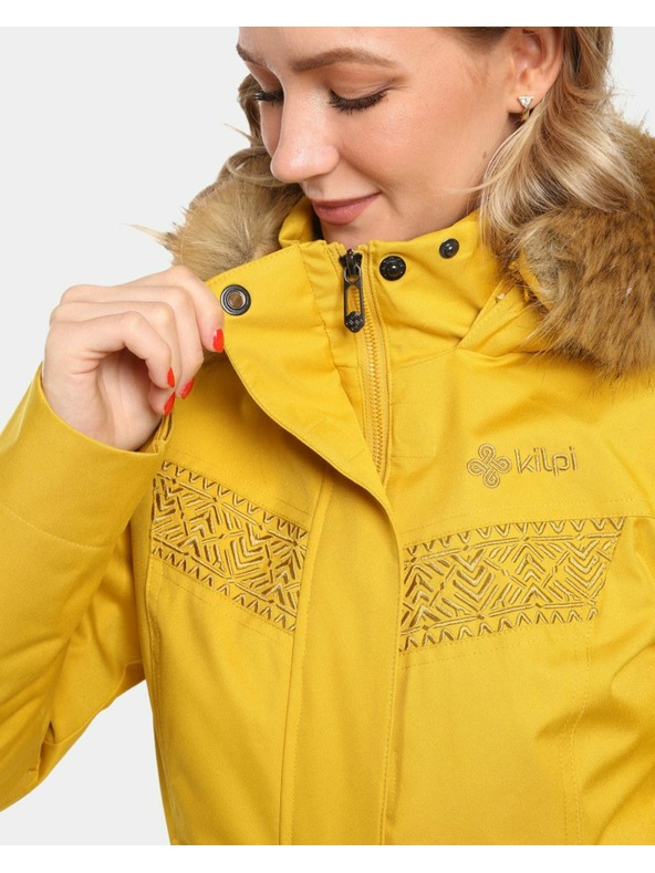Kilpi Dámsky zimný kabát Kilpi PERU-W Zlatá