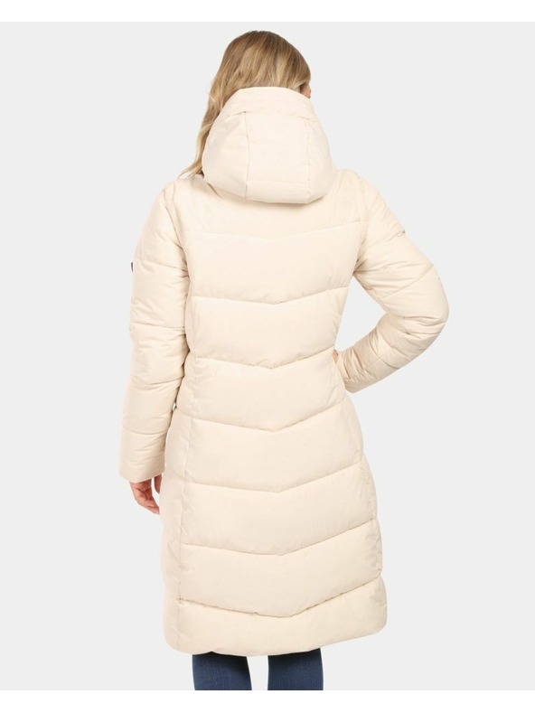 Kilpi Dámsky zateplený kabát Kilpi SALI-W Béžová