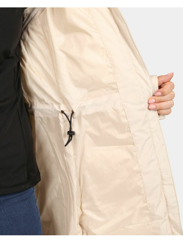 Kilpi Dámsky zateplený kabát Kilpi SALI-W Béžová