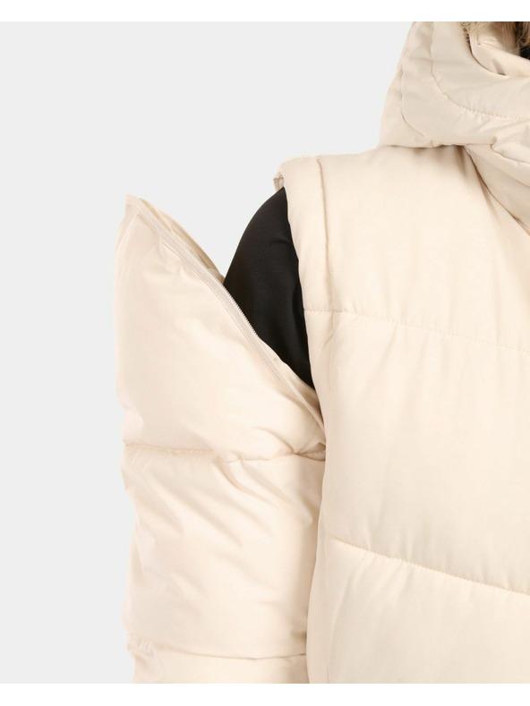 Kilpi Dámsky zateplený kabát Kilpi SALI-W Béžová